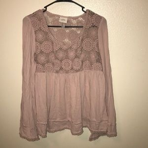 Pink flowy shirt